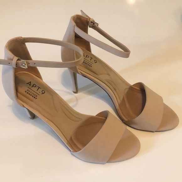 Apt 9 Nude Mariana Sandal Pump W Ankle 